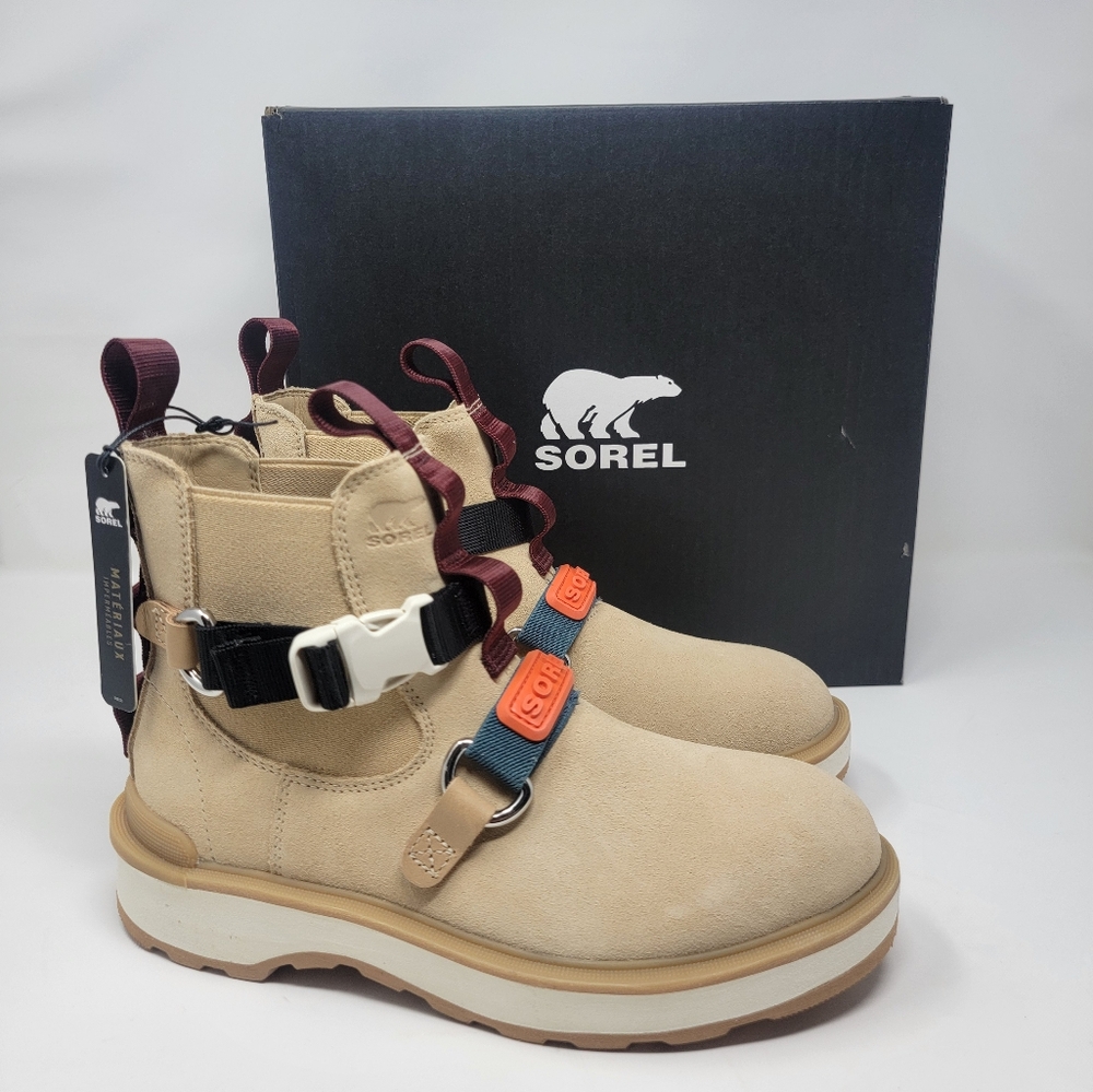 SOREL boots Hi-Line EQ Chelsea style women's size 7.5 suede waterproof